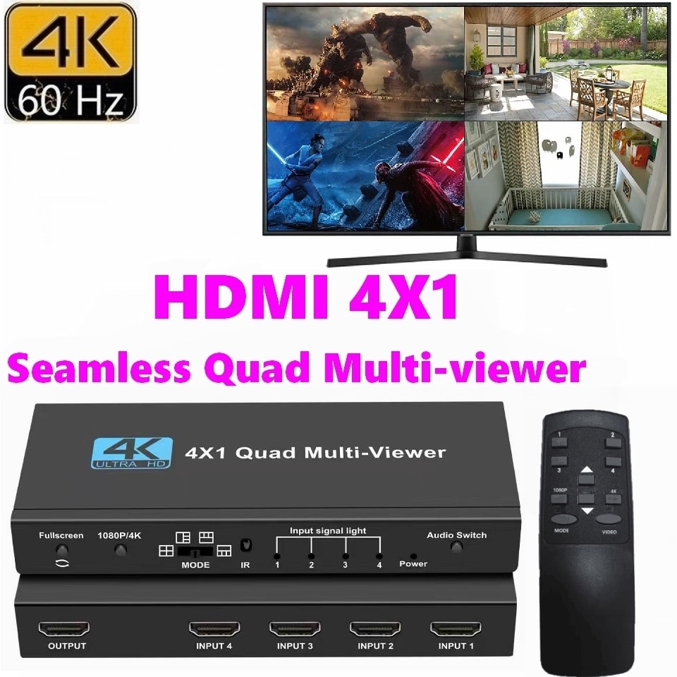 HDMI Ƽ  ó, ɸ 4K HDMI 4 9 ȭ, ǽð..